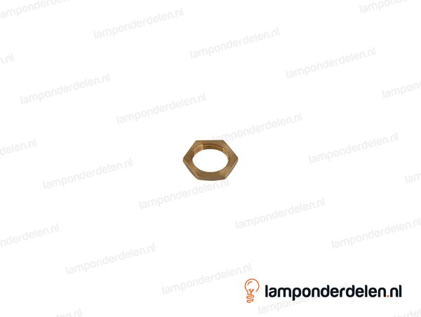 Moer messing zeskant - 17 x 3 mm - binnendraad M13x1