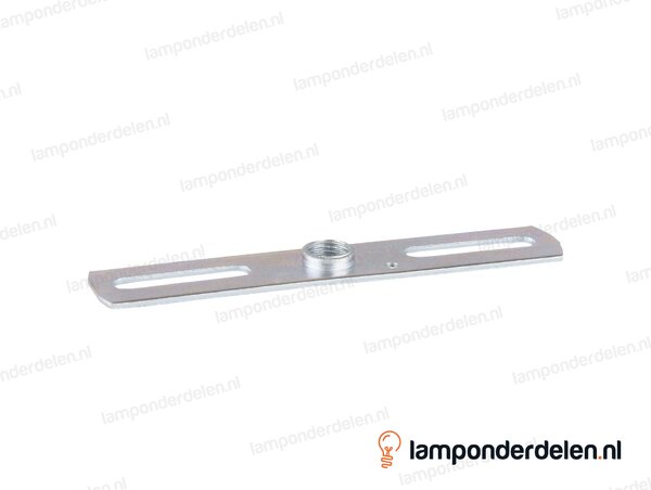Montagebeugel metaal plat - lengte 10 cm - binnendraad M10x1