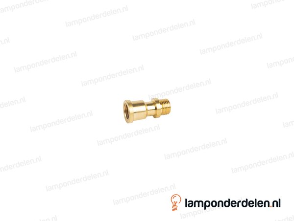 Pendelstang messing sierlijk - lengte 2 cm - binnendraad en buitendraad M10x1