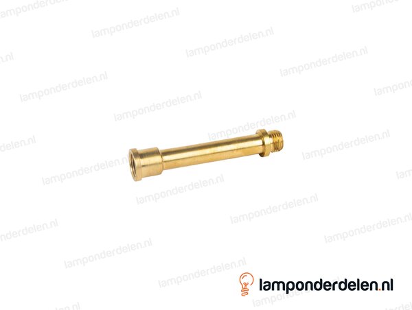 Pendelstang messing sierlijk - lengte 6 cm - binnendraad en buitendraad M10x1