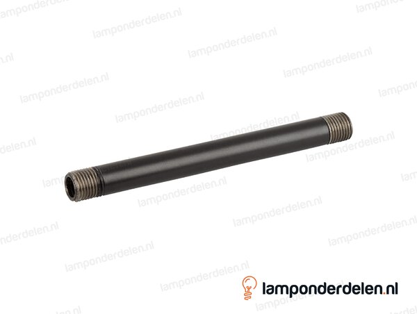 Pendelstang metaal zwart - lengte 20 cm - buitendraad M10x1