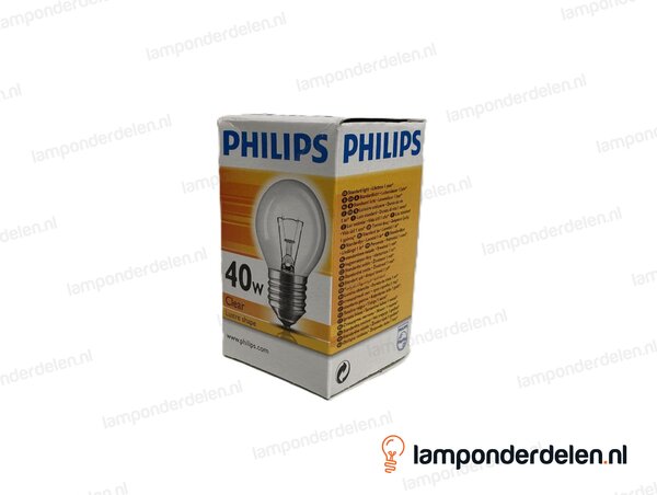 Philips - gloeilamp - kogellamp - E27 - P45 - helder - 40W