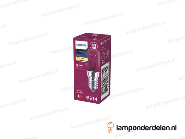 Philips - gloeilamp - parfumlamp - E14 - T25 - helder - 25W