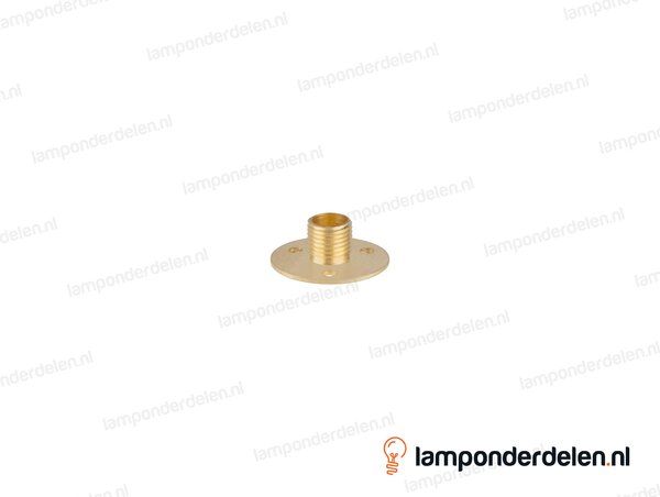 Plaatnippel messing - 26 x 10 mm - buitendraad M10x1