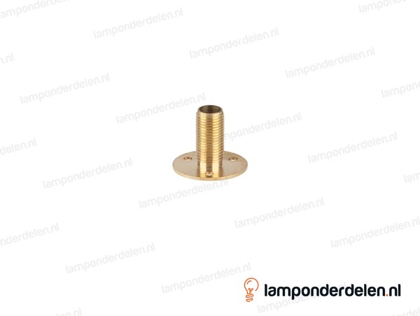 Plaatnippel messing - 26 x 21 mm - buitendraad M10x1