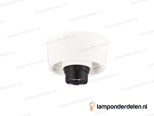 Plafond schroefrand E27 kunststof wit - 60 watt