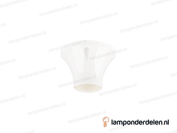 Plafondfitting E27 kunststof wit