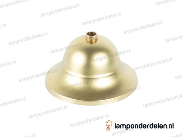Plafondkap messing kelk met stelring - 11 cm - gat 10,5 mm