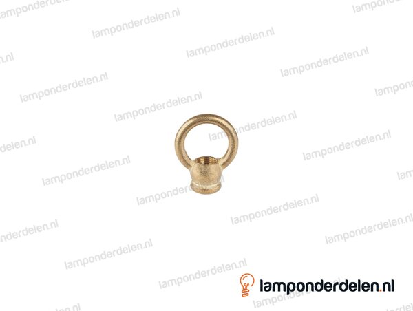 Ringnippel messing - 30 mm - binnendraad M10x1