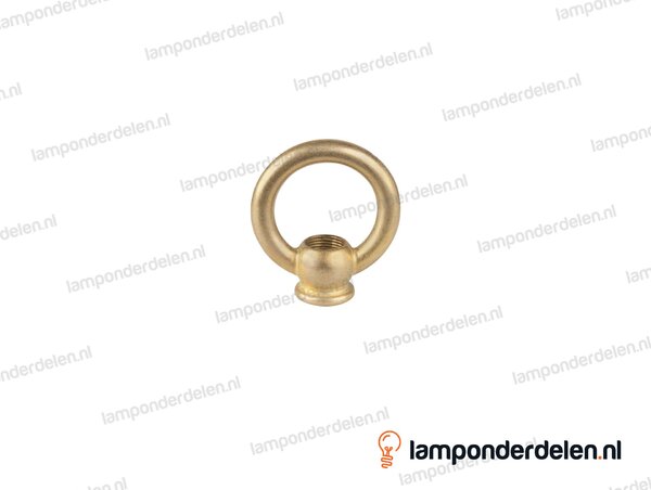 Ringnippel messing - 42 mm - binnendraad M13x1