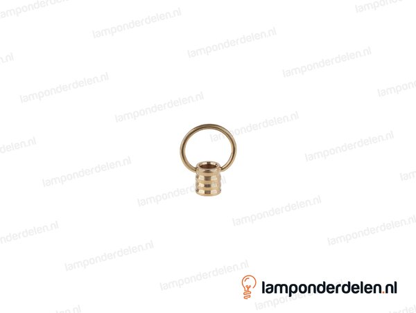 Ringnippel messing met beweegbare beugel - 27 mm - binnendraad M10x1