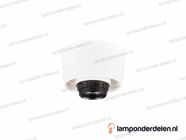 Schroefrand E27 kunststof wit - 40 watt