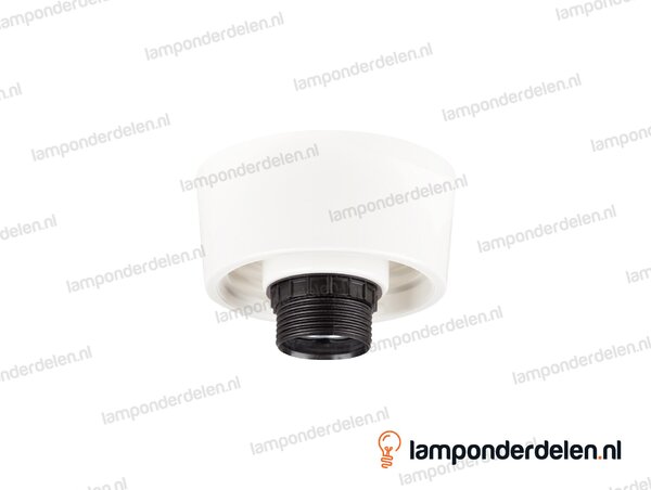 Schroefrand E27 kunststof wit - 60 watt