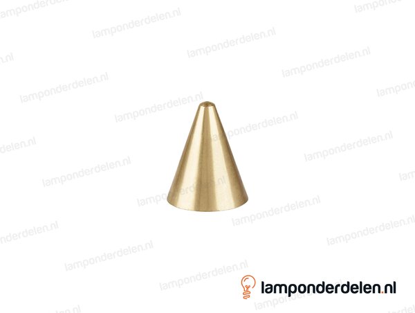 Sierknop messing kegel - 29 x 36 mm - binnendraad M10x1