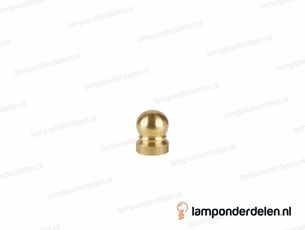 Sierknop messing pion - 16 x 20 mm - binnendraad M10x1
