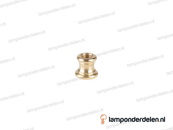 Siermof messing - hoogte 18 mm - binnendraad M10x1