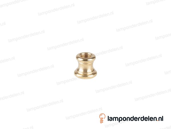 Siermof messing - hoogte 18 mm - binnendraad M10x1