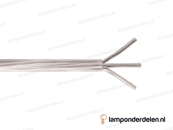 Snoer transparant rond - 3 x 1,5 mm²