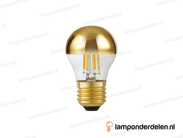 SPL filament LED kopspiegel kogellamp - E27 - P45 - goud - 4W - dimbaar
