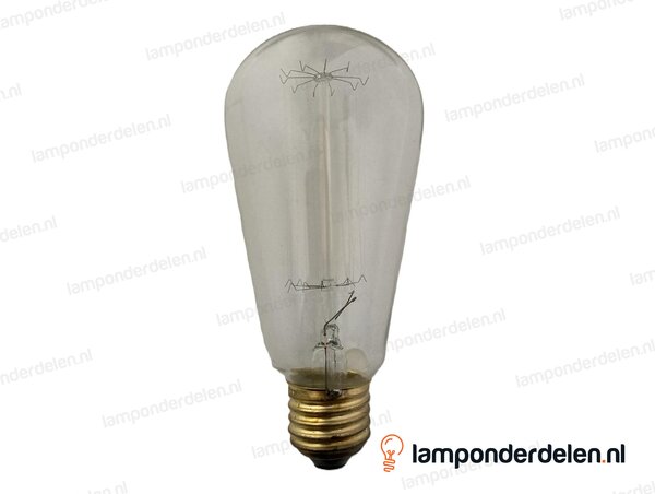 SPL kooldraadlamp - edisonlamp - E27 - ST64 - helder - 100W