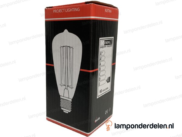 SPL - kooldraadlamp - edisonlamp - E27 - ST64 - helder - 60W