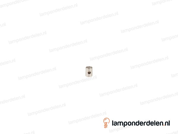 Staalkabel schroefnippel messing nikkelkleurig