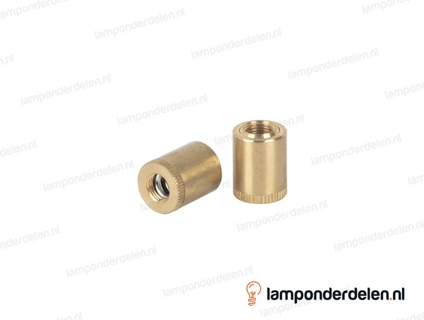 Stelgewricht messing cilinder - 18 x 24 mm - binnendraad M10x1