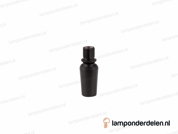 Stelgewricht messing zwart - 16 x 37-mm - binnendraad en buitendraad M10x1