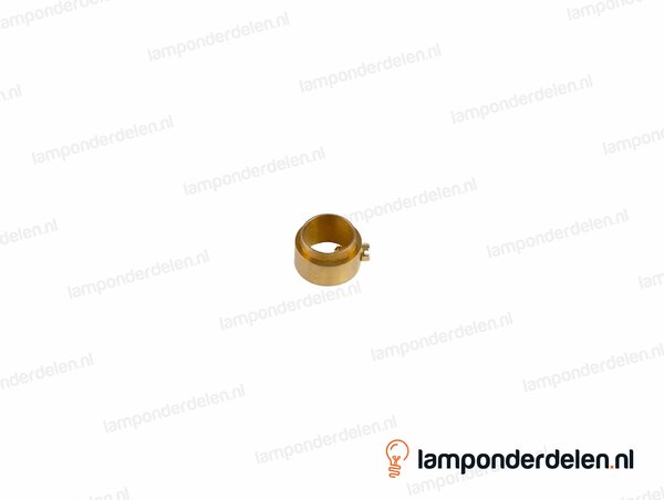 Stelring messing felsrand met borgschroef - 14 x 8,5 mm - gat 10,5 mm