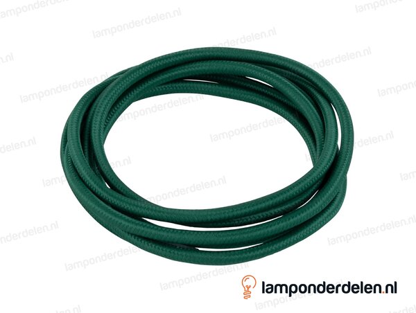 Strijkijzersnoer donkergroen - 2 x 0,75 mm²