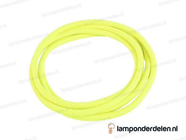 Strijkijzersnoer fluorescerend geel - 2 x 0,75 mm²