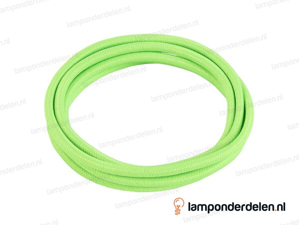Strijkijzersnoer fluorescerend groen - 2 x 0,75 mm²
