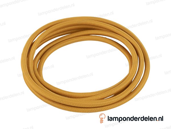 Strijkijzersnoer goudgeel - 2 x 0,75 mm²