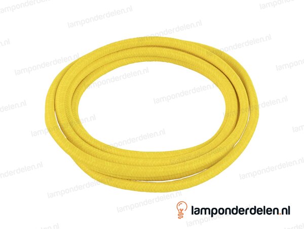 Strijkijzersnoer kanarie geel - 2 x 0,75 mm²