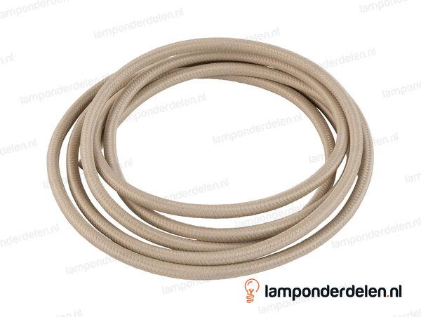 Strijkijzersnoer lichtbeige - 2 x 0,75 mm²