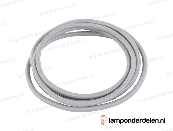 Strijkijzersnoer lichtgrijs - 2 x 0,75 mm²