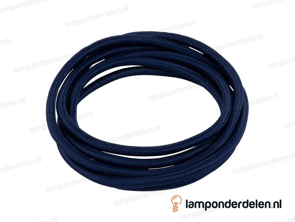 Strijkijzersnoer marineblauw - 2 x 0,75 mm²