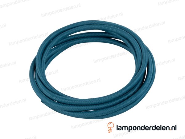 Strijkijzersnoer petrol - 2 x 0,75 mm²