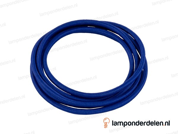 Strijkijzersnoer royalblauw - 2 x 0,75 mm²