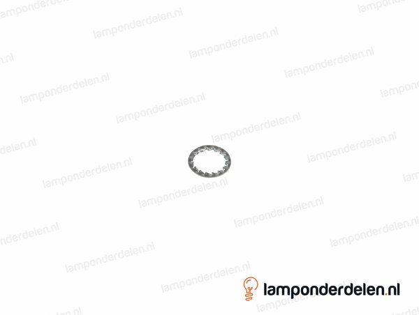 Tandveerring metaal - 15 mm - gat 10,5 mm