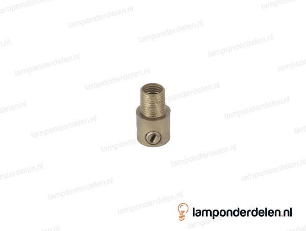 Trekontlaster kunststof goud - lengte schroefdraad 10 mm - buitendraad M10x1