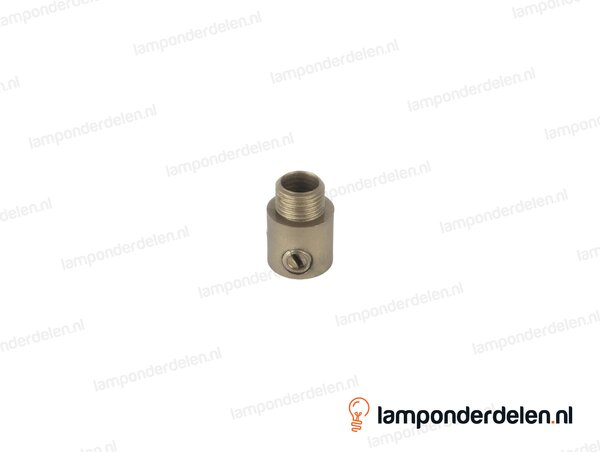 Trekontlaster kunststof goud - lengte schroefdraad 7 mm - buitendraad M10x1