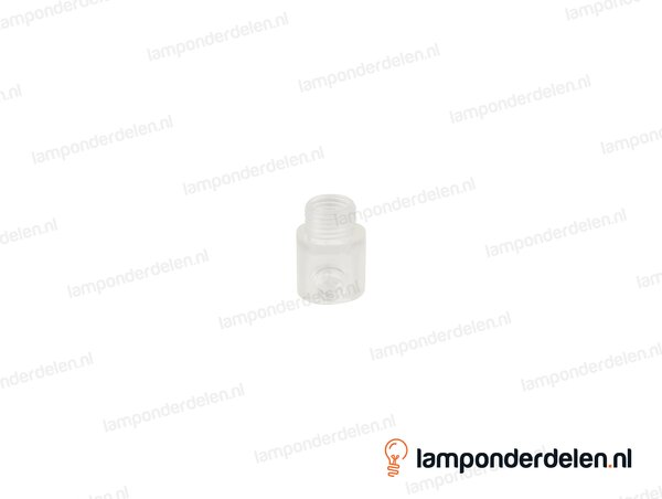 Trekontlaster kunststof transparant - lengte schroefdraad 7 mm - buitendraad M10x1