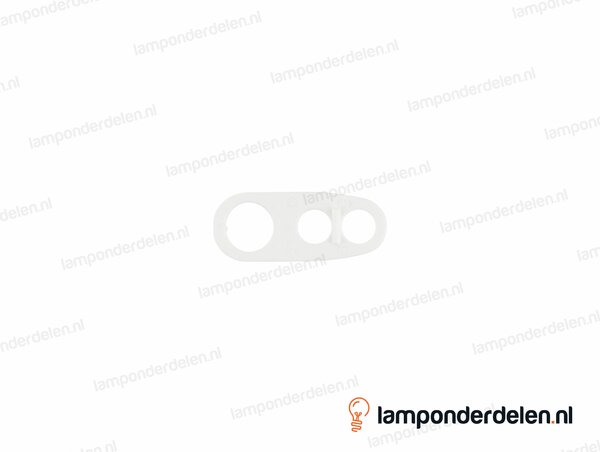Trekontlaster kunststof wit 3-gaats - geschikt voor rond snoer
