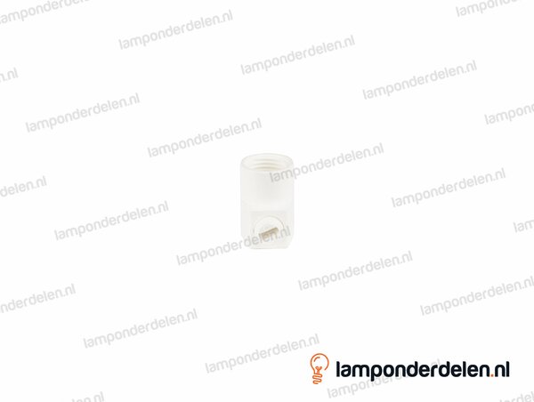 Trekontlaster kunststof wit hoekig - binnendraad M10x1