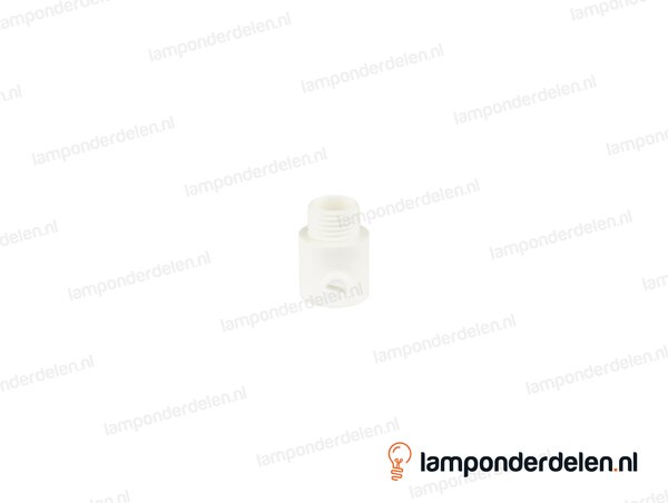 Trekontlaster kunststof wit - lengte schroefdraad 7 mm - buitendraad M10x1