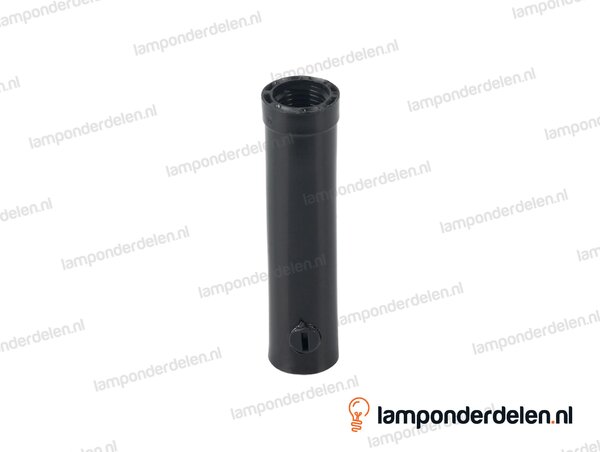 Trekontlaster kunststof zwart extra lang - binnendraad M10x1