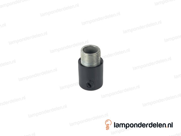 Trekontlaster kunststof zwart - lengte schroefdraad 10 mm - buitendraad M13x1