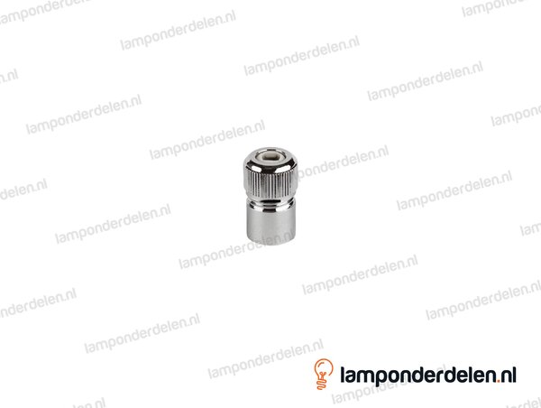 Trekontlaster messing chroomkleurig 3-delig - binnendraad M10x1