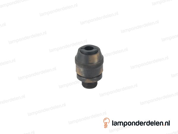 Trekontlaster messing geborsteld antiek conisch - lengte schroefdraad 6 mm - buitendraad M10x1